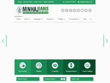 Tablet Screenshot of minhajians.org